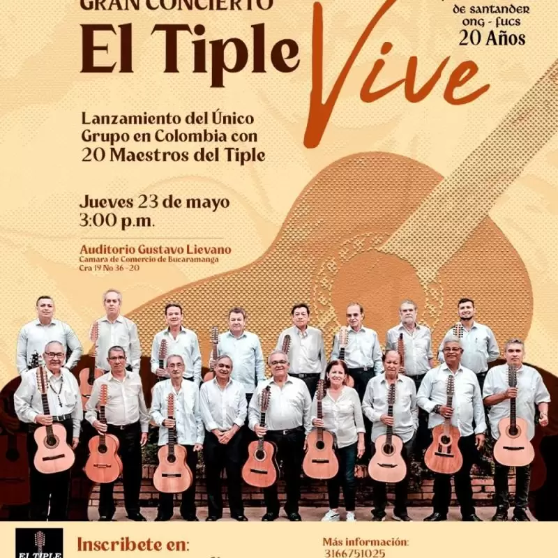 ¡Empresarios Ruta F asiste sin costo al concierto EL TIPLE VIVE!