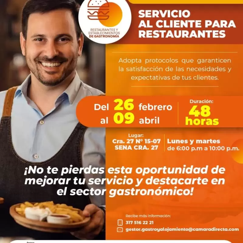 Servicio al Cliente para Restaurantes🍔🍲