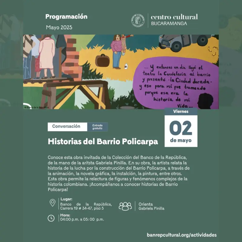 Barrio Policarpa - apertura de la obra invitada del Banco de la República