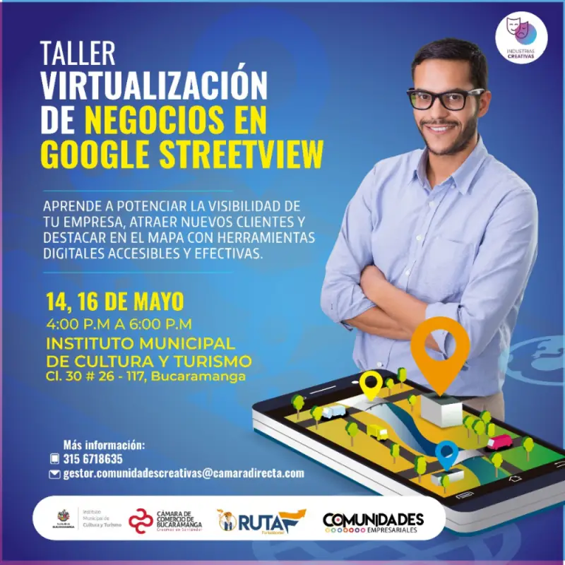 Taller de virtualización de negocios en Google Street View – Aumenta tu visibilidad y atrae más clientes