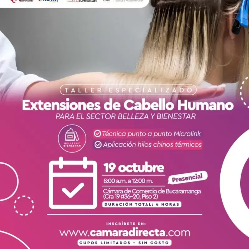 Taller especializado en Extensiones de Cabello Humano