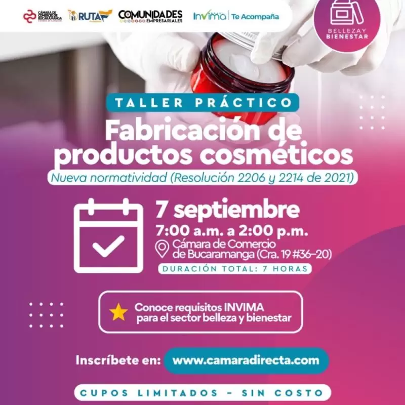 FABRICACIÓN DE PRODUCTOS COSMÉTICOS - TALLER PRÁCTICO 💯🌟