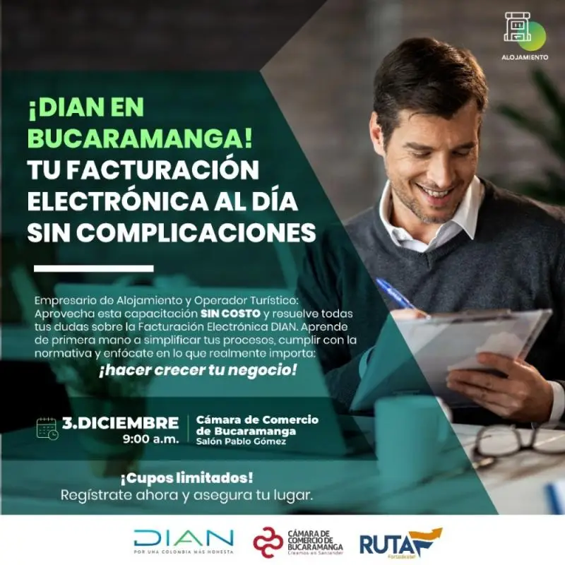 ¡DIAN EN BUCARAMANGA! TU FACTURACIÓN ELECTRÓNICA AL DÍA SIN COMPLICACIONES
