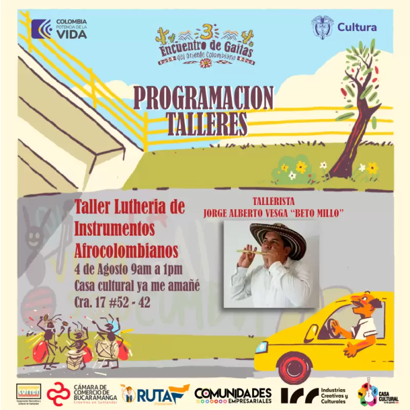 Taller de luthería de instrumentos afrocolombianos