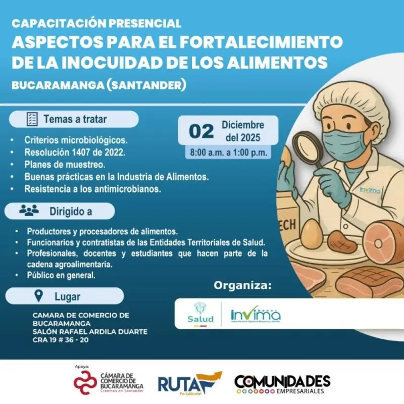 Capacitación Presencial Aspectos Para El Fortalecimiento de la Inocuidad de los Alimentos