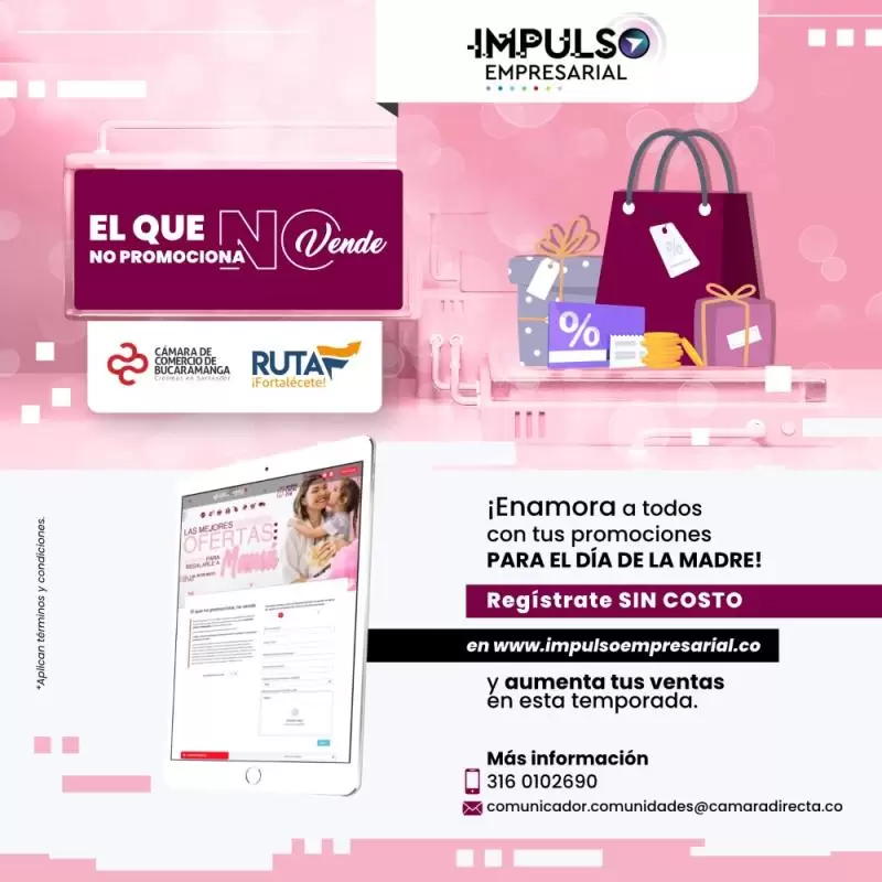 🌟 ¡Empresarios Ruta F 🚀 queremos invitarte a participar en nuestra estrategia de Impulso Empresarial para el mes de las madres! 🌟