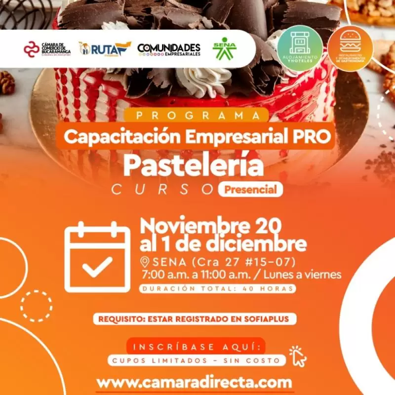 Capacitación Empresarial PRO en Pastelería