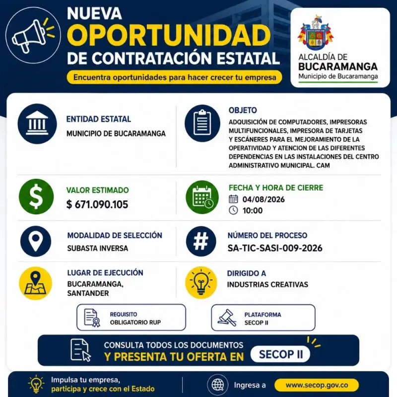 ¡Nueva oportunidad de contratación estatal!