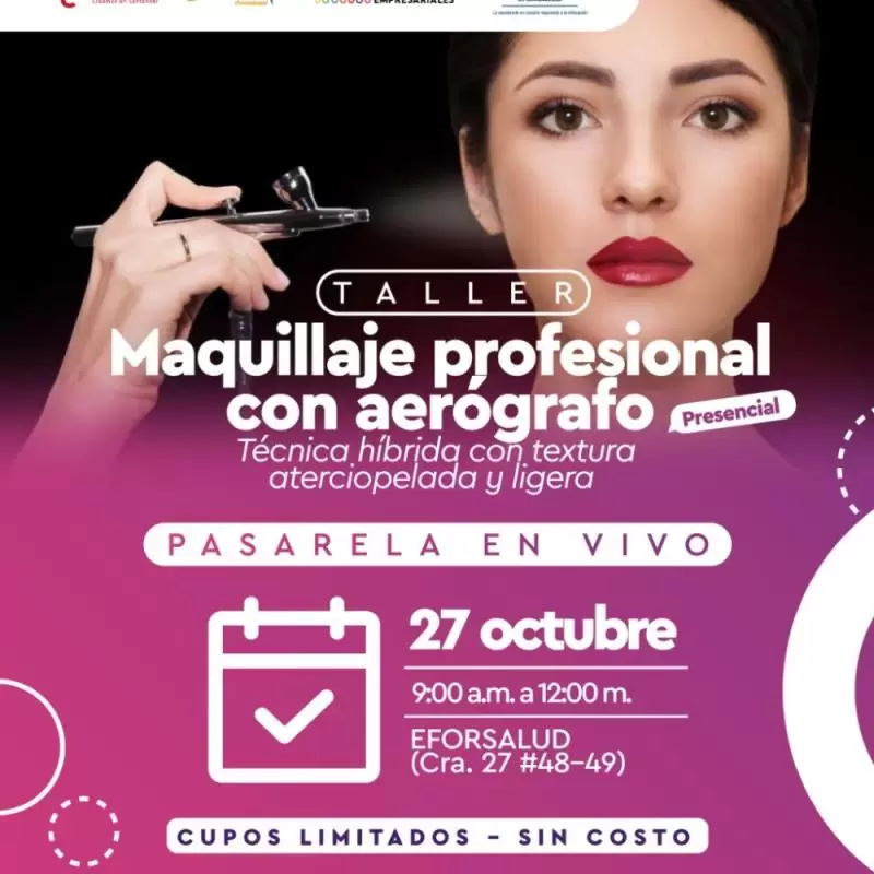 Taller de Maquillaje Profesional con Aerografo