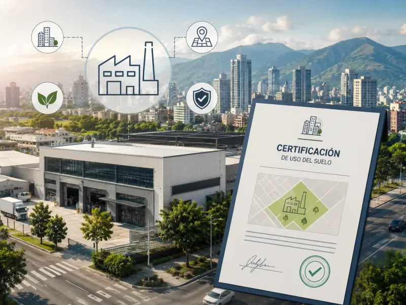 Certificación del uso del suelo